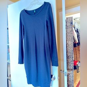 United Colors of Benetton Navy blue sweater dress 38inches long. Size M